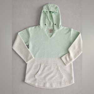 Southern Spirit Mint Green and White Ombré Women’s Beach Hoodie.